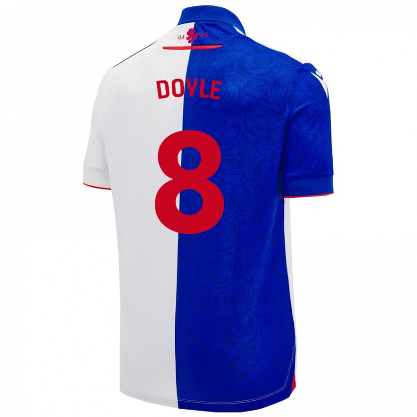 Femme Maillot Emma Doyle #8 Bleu Ciel Blanc Tenues Domicile 2024/25 T-Shirt Suisse