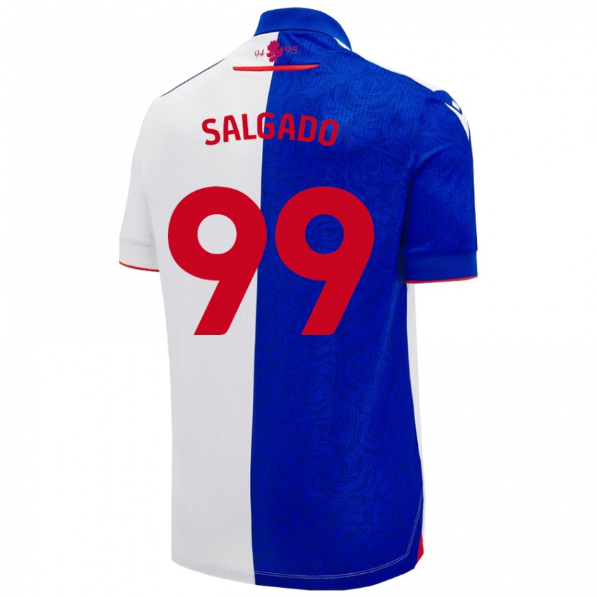 Femme Maillot Shanell Salgado #99 Bleu Ciel Blanc Tenues Domicile 2024/25 T-Shirt Suisse