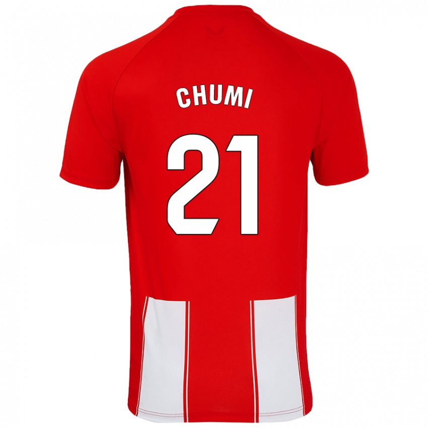 Damen Chumi #21 Rot Weiß Heimtrikot Trikot 2024/25 T-Shirt Schweiz