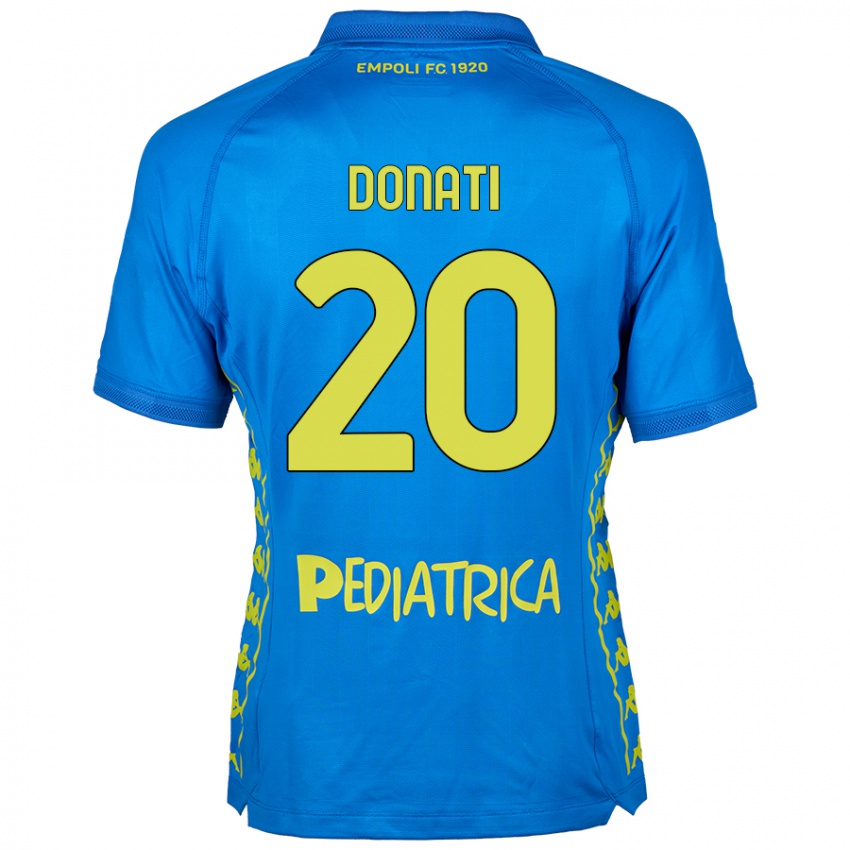 Damen Francesco Donati #20 Blau Heimtrikot Trikot 2024/25 T-Shirt Schweiz