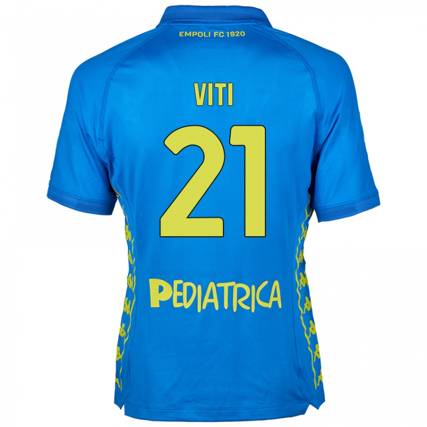 Damen Mattia Viti #21 Blau Heimtrikot Trikot 2024/25 T-Shirt Schweiz