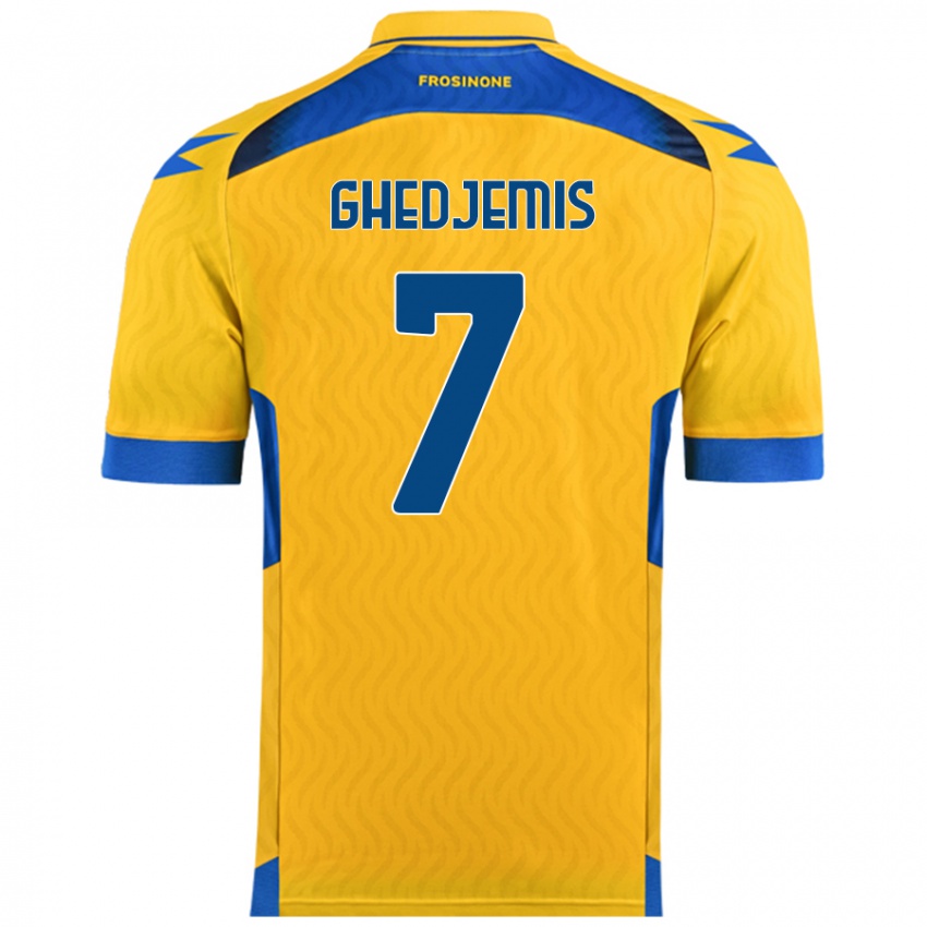 Damen Farès Ghedjemis #7 Gelb Heimtrikot Trikot 2024/25 T-Shirt Schweiz