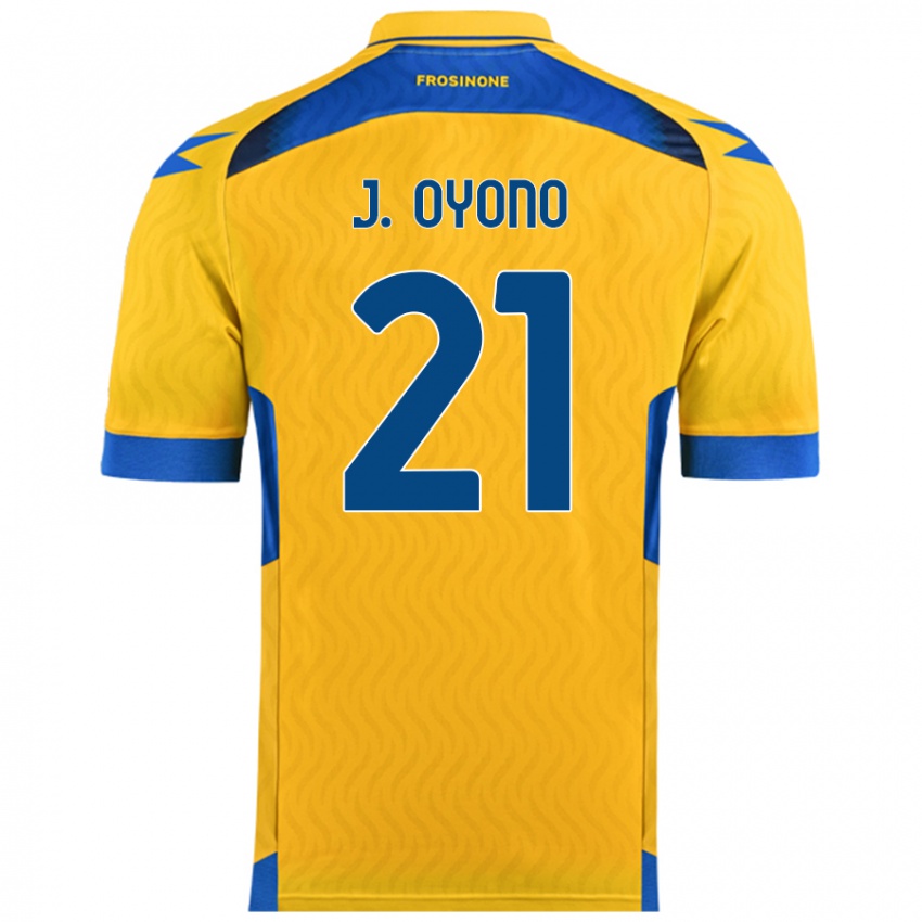 Damen Jérémy Oyono #21 Gelb Heimtrikot Trikot 2024/25 T-Shirt Schweiz