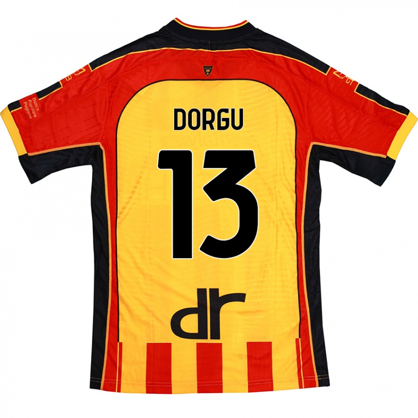 Damen Patrick Dorgu #13 Gelb Rot Heimtrikot Trikot 2024/25 T-Shirt Schweiz