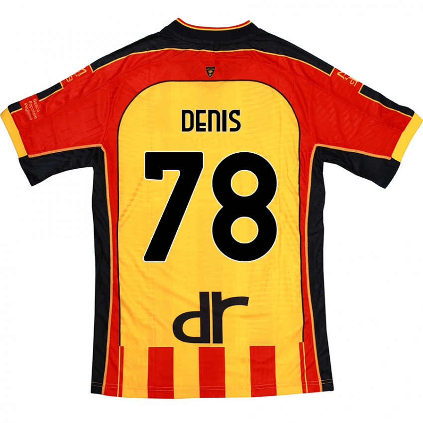 Femme Maillot Max Denis #78 Jaune Rouge Tenues Domicile 2024/25 T-Shirt Suisse