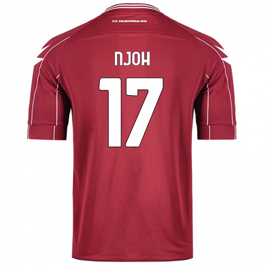 Damen Lilian Njoh #17 Burgundrot Heimtrikot Trikot 2024/25 T-Shirt Schweiz