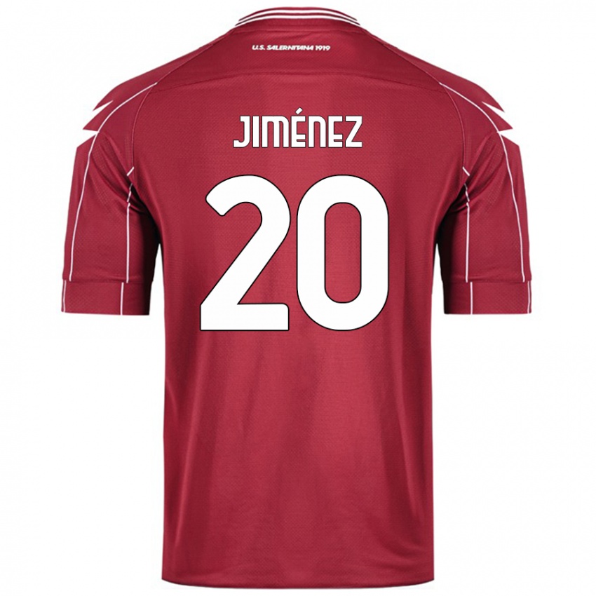 Damen Kaleb Jiménez #20 Burgundrot Heimtrikot Trikot 2024/25 T-Shirt Schweiz