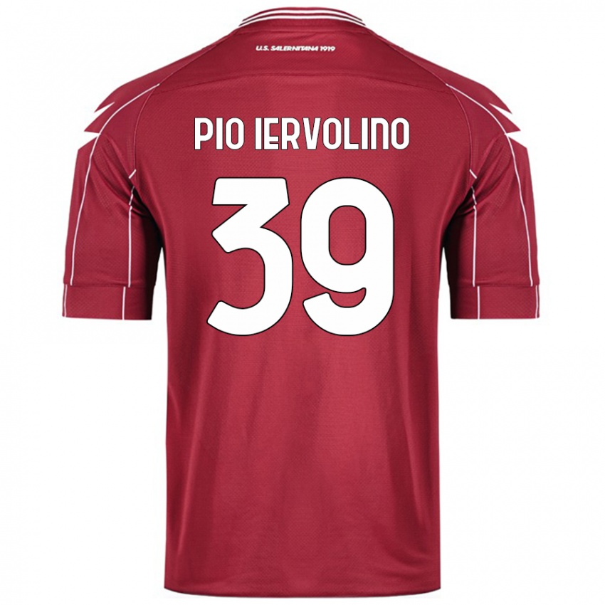 Damen Antonio Pio Iervolino #39 Burgundrot Heimtrikot Trikot 2024/25 T-Shirt Schweiz