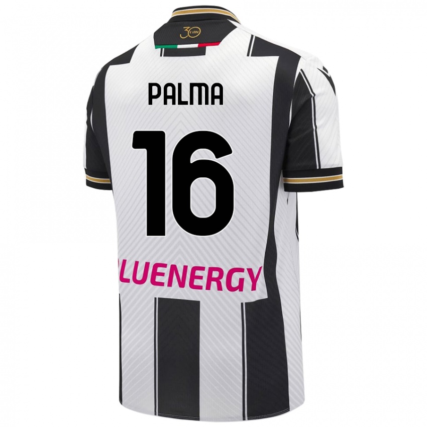 Damen Matteo Palma #16 Weiß Schwarz Heimtrikot Trikot 2024/25 T-Shirt Schweiz