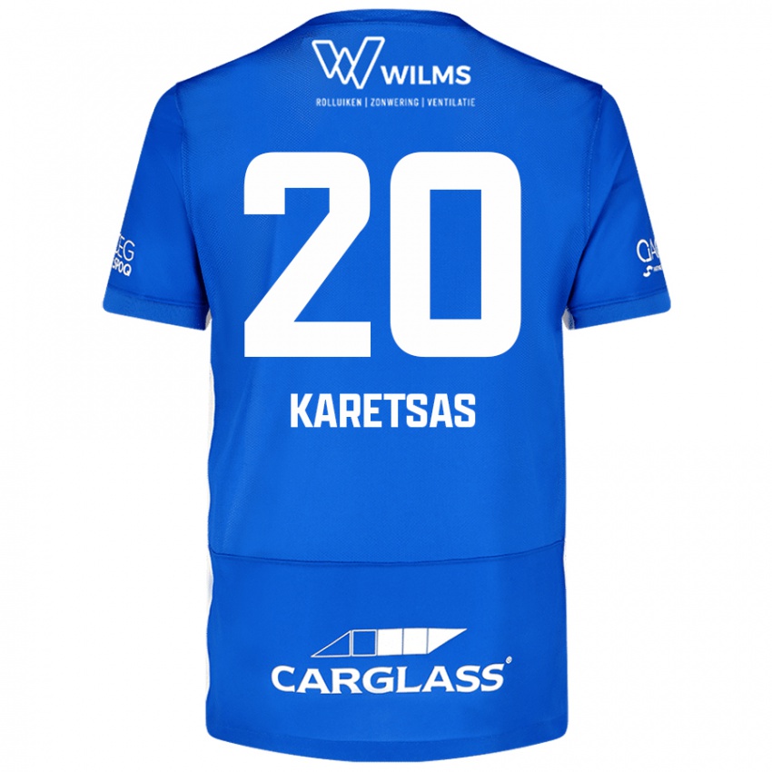 Damen Konstantinos Karetsas #20 Blau Heimtrikot Trikot 2024/25 T-Shirt Schweiz