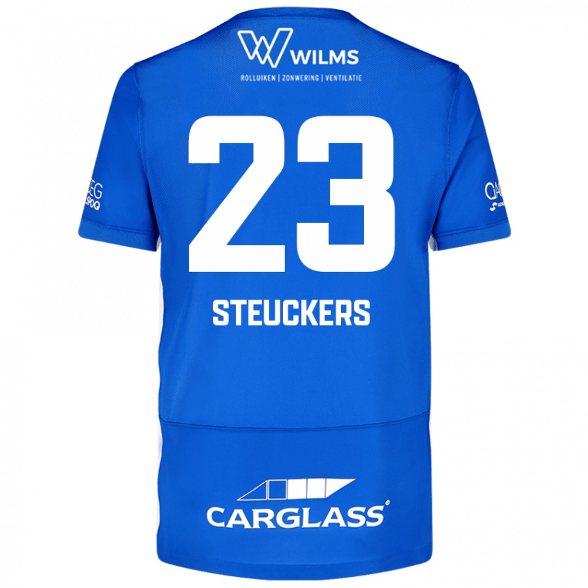 Damen Jarne Steuckers #23 Blau Heimtrikot Trikot 2024/25 T-Shirt Schweiz