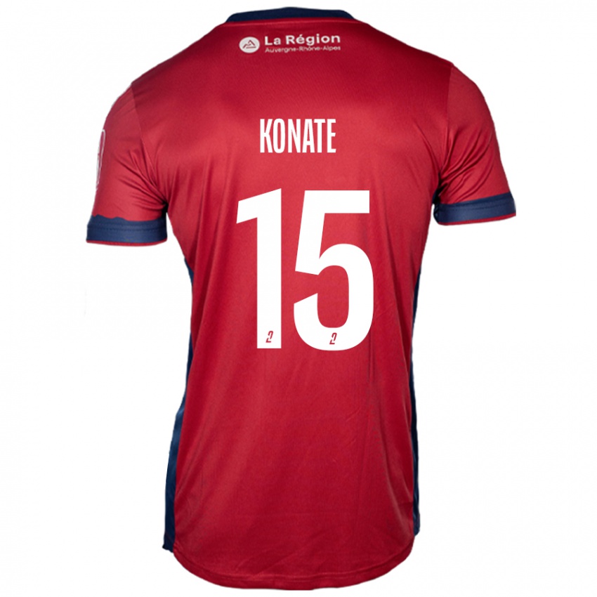 Damen Cheick Oumar Konaté #15 Hellburgunderrot Heimtrikot Trikot 2024/25 T-Shirt Schweiz