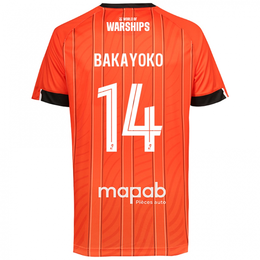 Damen Tiemoué Bakayoko #14 Orange Heimtrikot Trikot 2024/25 T-Shirt Schweiz