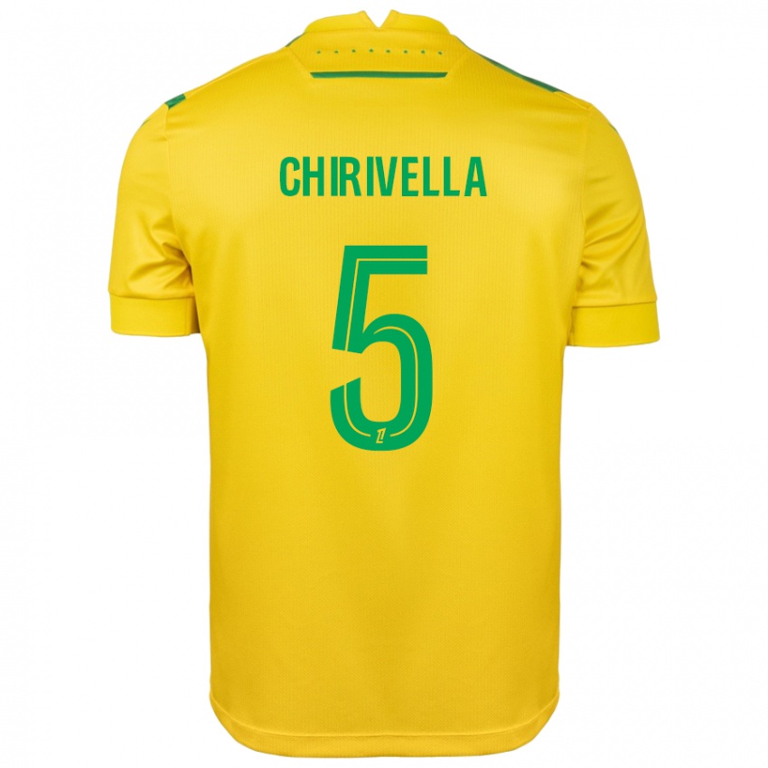 Damen Pedro Chirivella #5 Gelb Grün Heimtrikot Trikot 2024/25 T-Shirt Schweiz