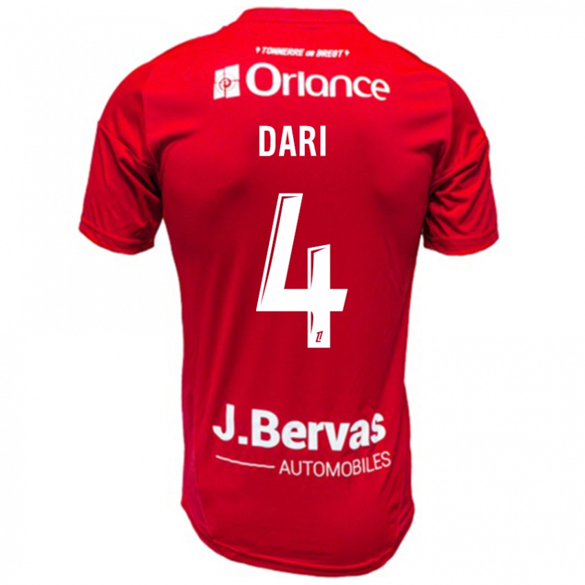 Damen Achraf Dari #4 Rot Weiß Heimtrikot Trikot 2024/25 T-Shirt Schweiz