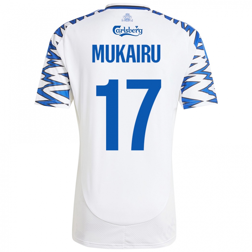 Damen Paul Mukairu #17 Weiß Himmelblau Heimtrikot Trikot 2024/25 T-Shirt Schweiz