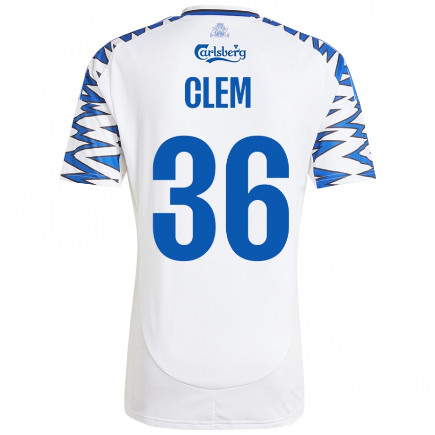 Damen William Clem #36 Weiß Himmelblau Heimtrikot Trikot 2024/25 T-Shirt Schweiz