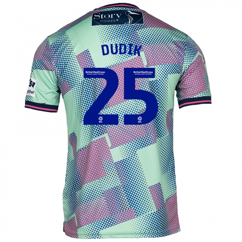 Damen Anton Dudik #25 Grün Auswärtstrikot Trikot 2024/25 T-Shirt Schweiz