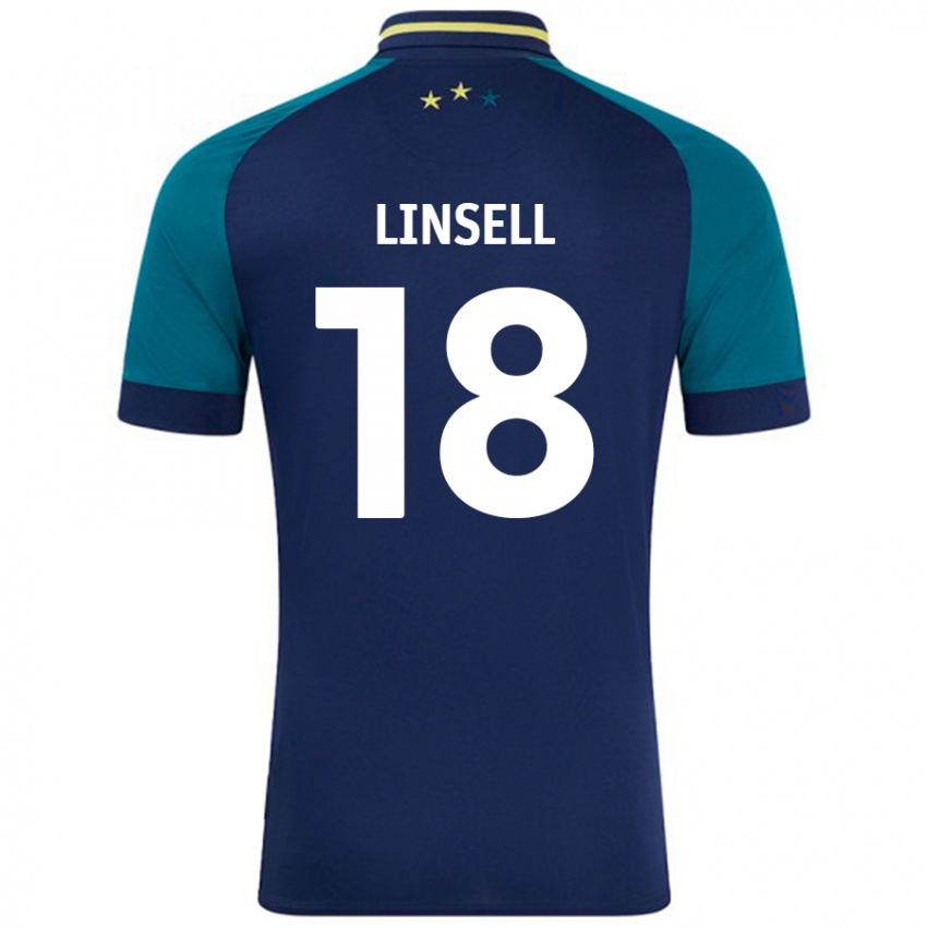 Damen Alice Linsell #18 Marine Dunkelgrün Auswärtstrikot Trikot 2024/25 T-Shirt Schweiz