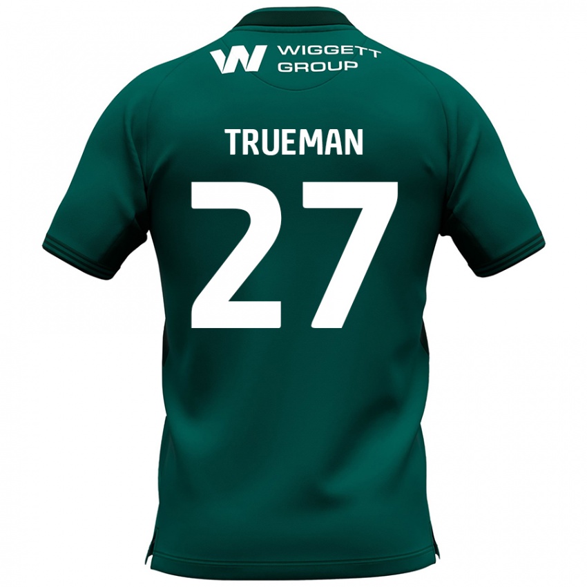 Femme Maillot Connal Trueman #27 Vert Tenues Extérieur 2024/25 T-Shirt Suisse