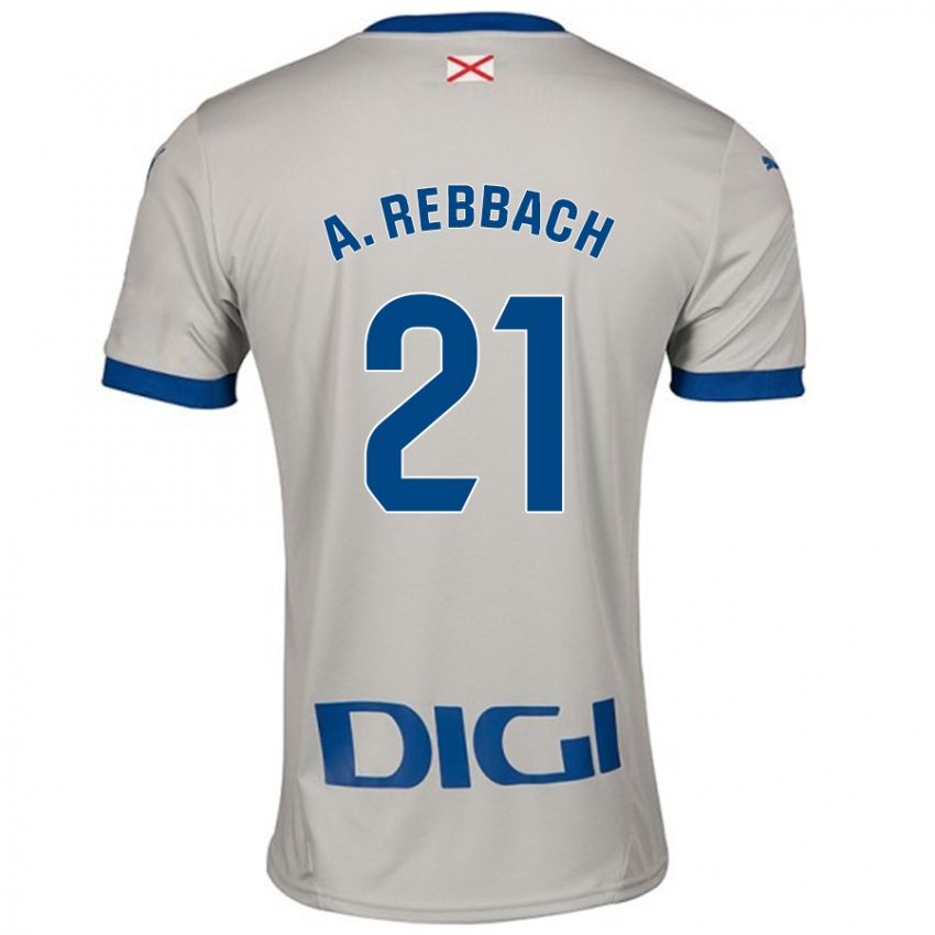 Damen Abde Rebbach #21 Hellgrau Auswärtstrikot Trikot 2024/25 T-Shirt Schweiz