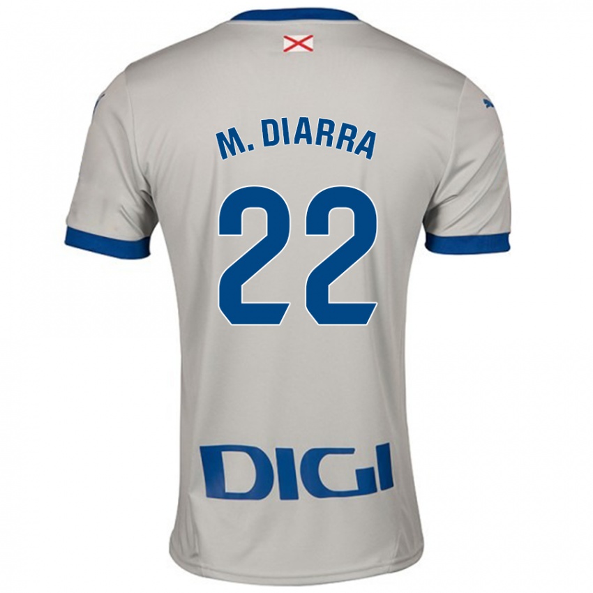 Damen Moussa Diarra #22 Hellgrau Auswärtstrikot Trikot 2024/25 T-Shirt Schweiz