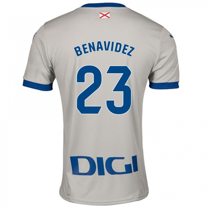 Damen Carlos Benavidez #23 Hellgrau Auswärtstrikot Trikot 2024/25 T-Shirt Schweiz