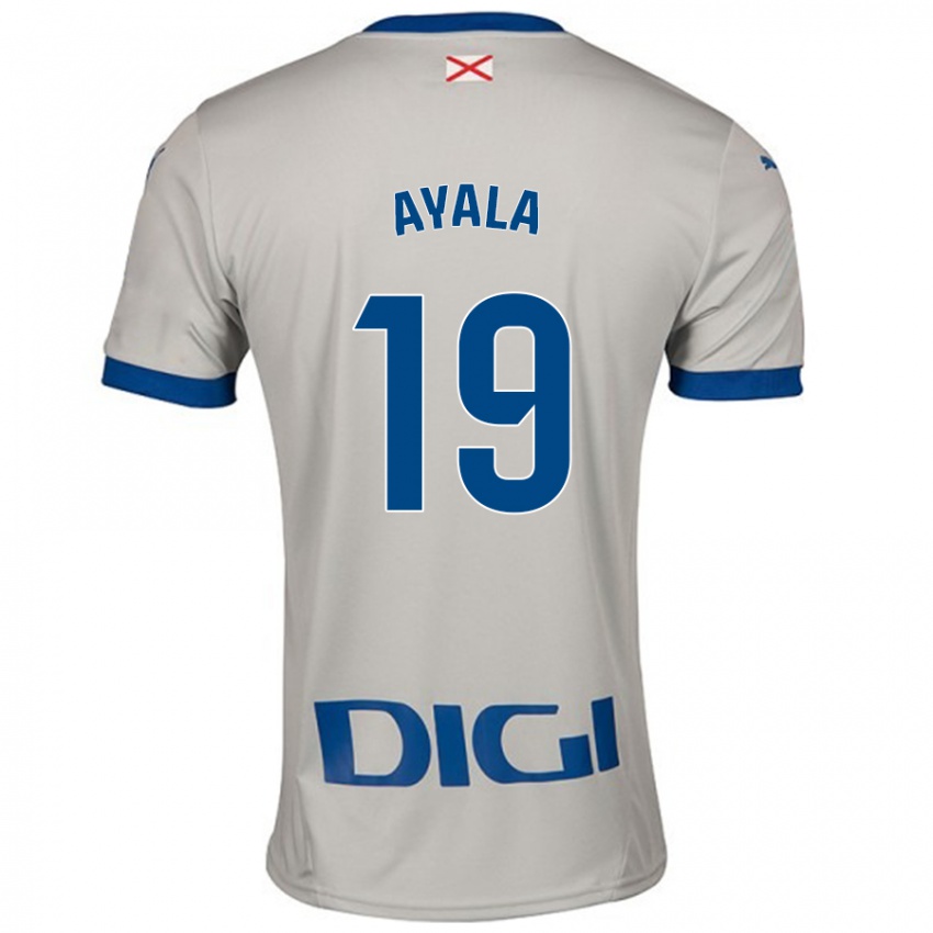 Damen Axel Ayala #19 Hellgrau Auswärtstrikot Trikot 2024/25 T-Shirt Schweiz