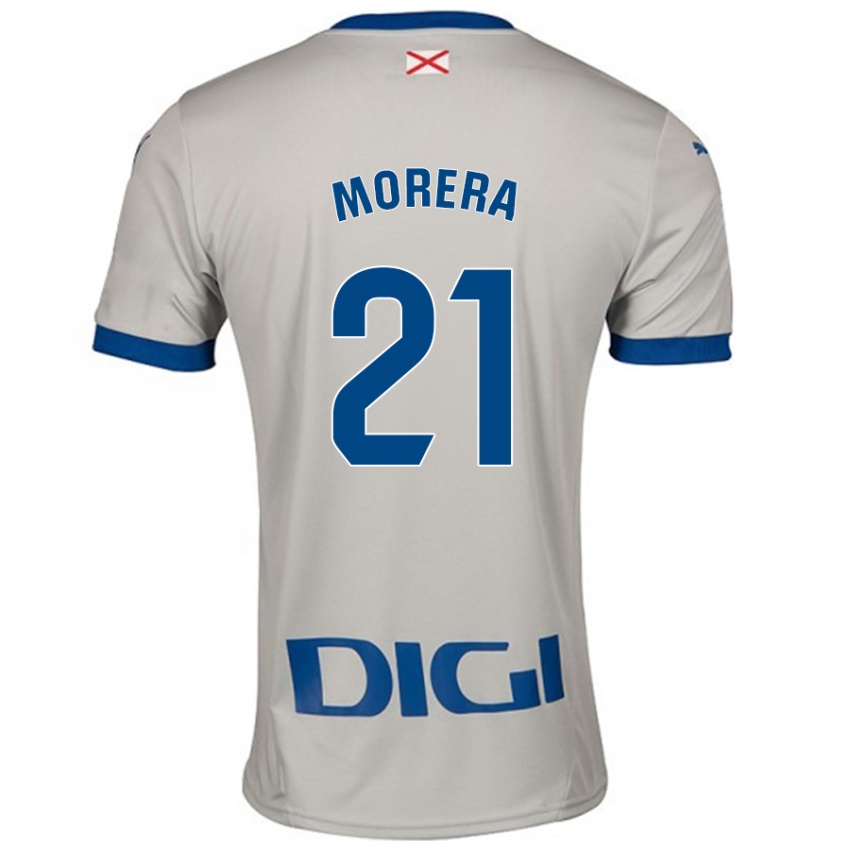 Damen Carla Morera #21 Hellgrau Auswärtstrikot Trikot 2024/25 T-Shirt Schweiz