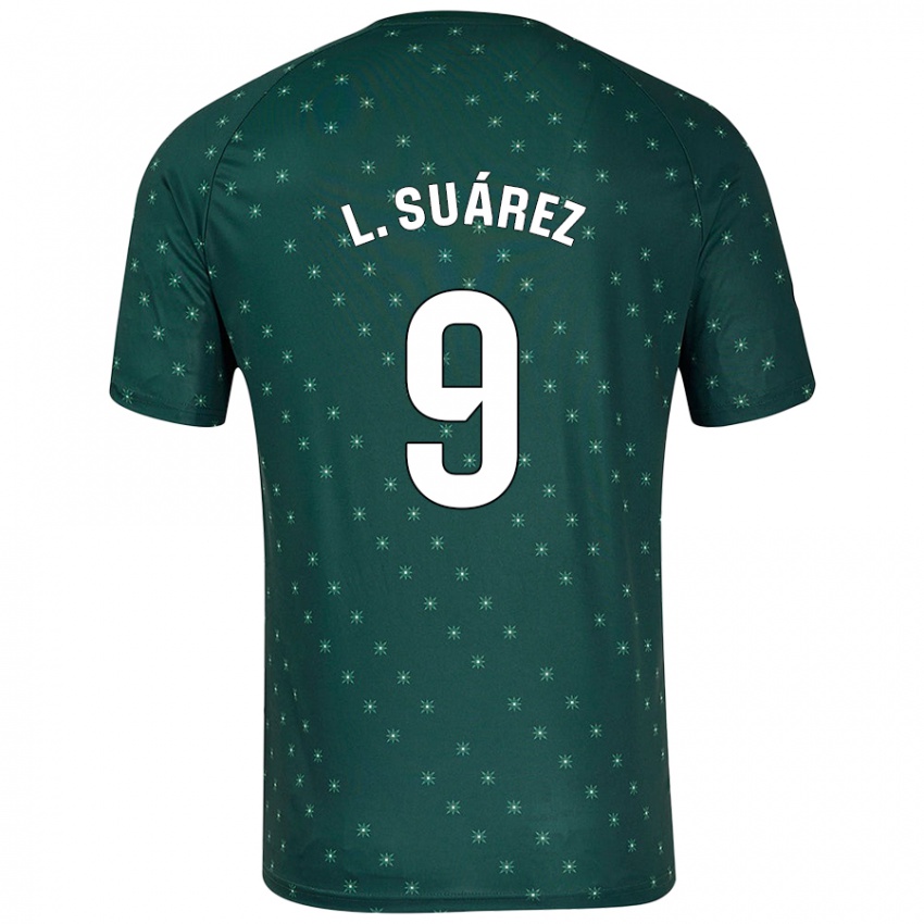 Damen Luis Suárez #9 Dunkelgrün Auswärtstrikot Trikot 2024/25 T-Shirt Schweiz