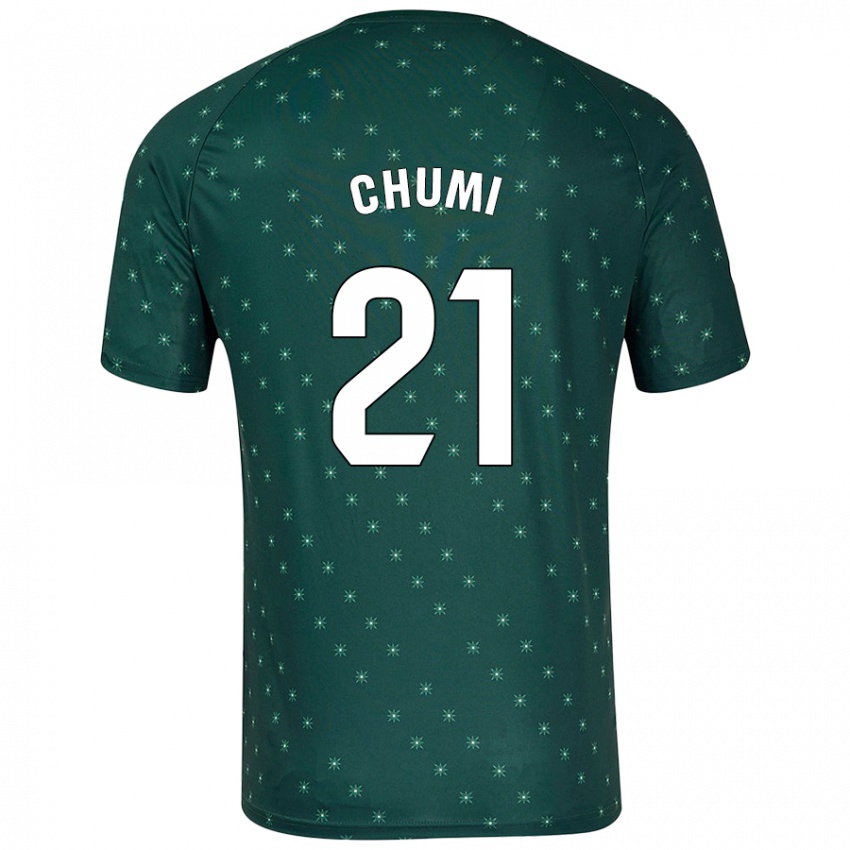 Damen Chumi #21 Dunkelgrün Auswärtstrikot Trikot 2024/25 T-Shirt Schweiz