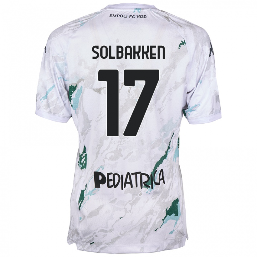 Damen Ola Solbakken #17 Grau Auswärtstrikot Trikot 2024/25 T-Shirt Schweiz