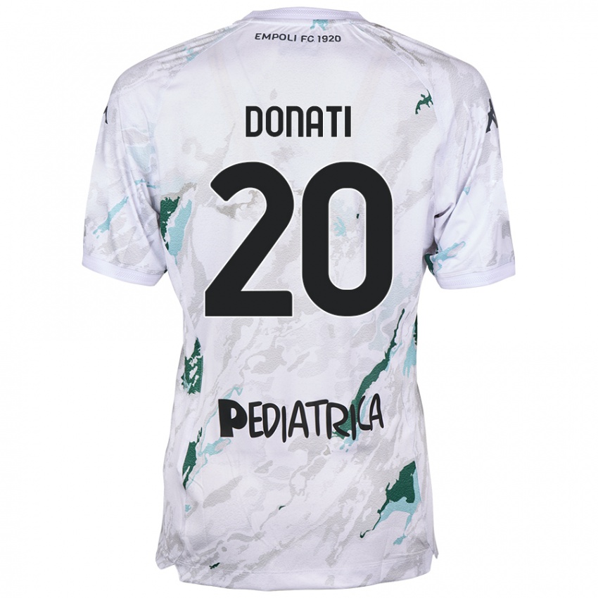 Damen Francesco Donati #20 Grau Auswärtstrikot Trikot 2024/25 T-Shirt Schweiz