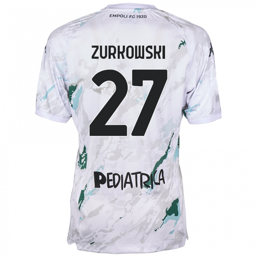 Damen Szymon Żurkowski #27 Grau Auswärtstrikot Trikot 2024/25 T-Shirt Schweiz