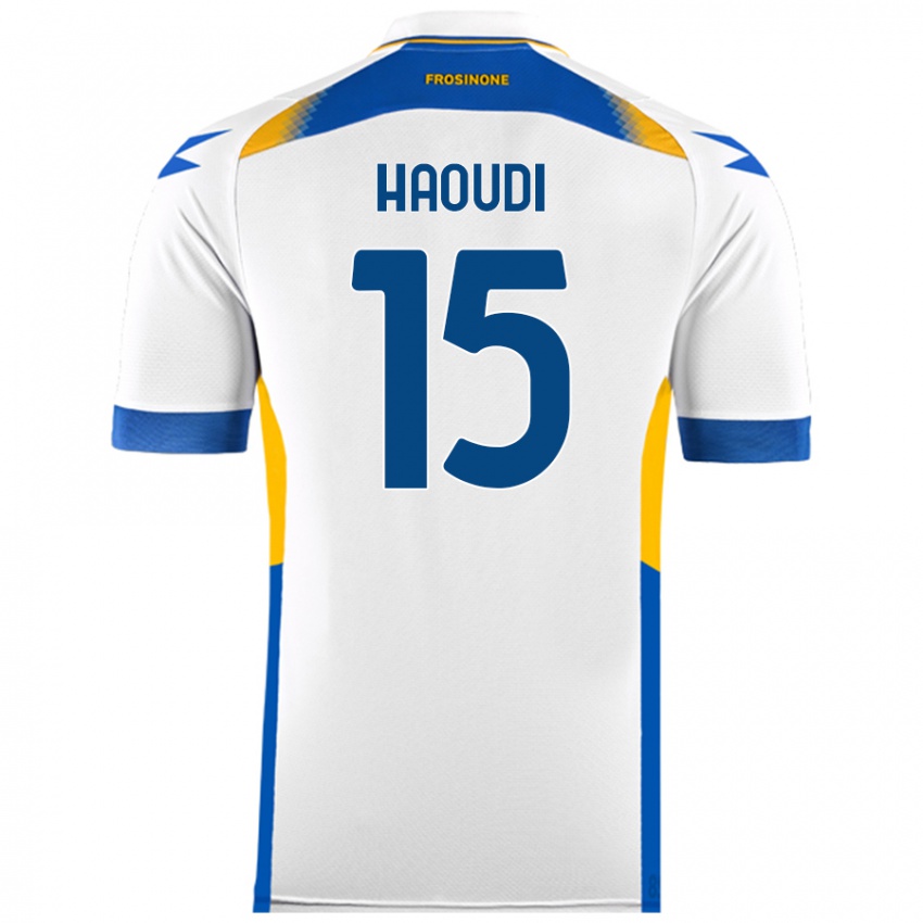 Damen Hamza Haoudi #15 Weiß Auswärtstrikot Trikot 2024/25 T-Shirt Schweiz