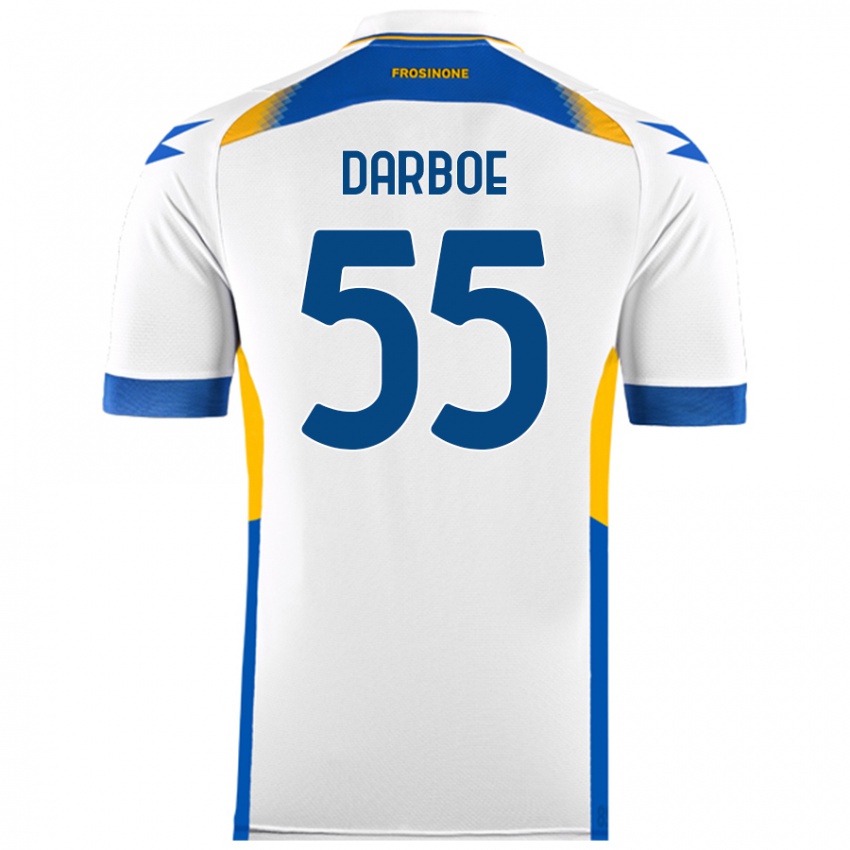 Damen Ebrima Darboe #55 Weiß Auswärtstrikot Trikot 2024/25 T-Shirt Schweiz