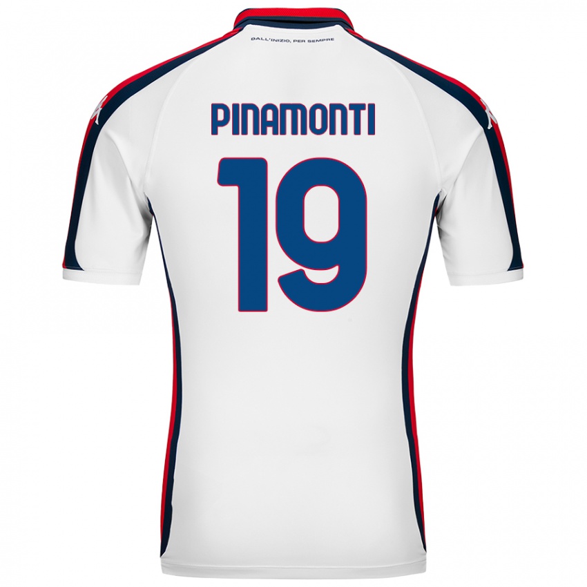 Damen Andrea Pinamonti #19 Weiß Auswärtstrikot Trikot 2024/25 T-Shirt Schweiz