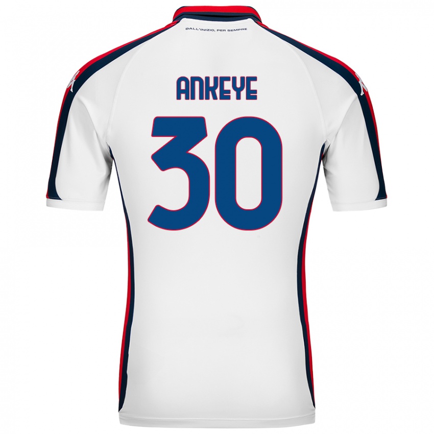 Damen David Ankeye #30 Weiß Auswärtstrikot Trikot 2024/25 T-Shirt Schweiz