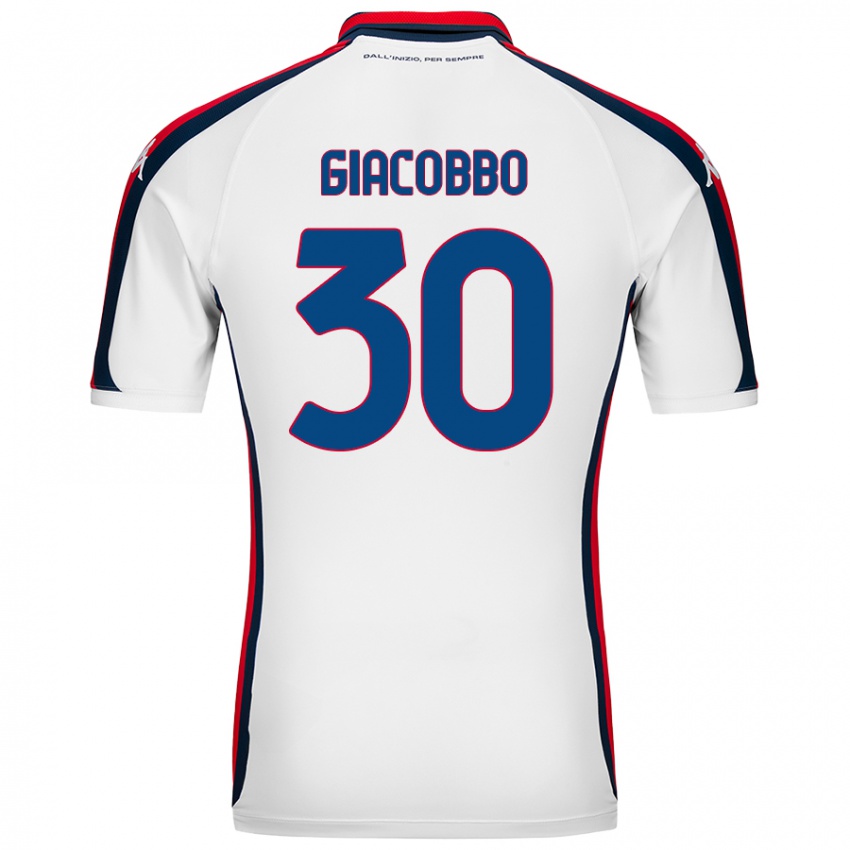 Damen Giulia Giacobbo #30 Weiß Auswärtstrikot Trikot 2024/25 T-Shirt Schweiz