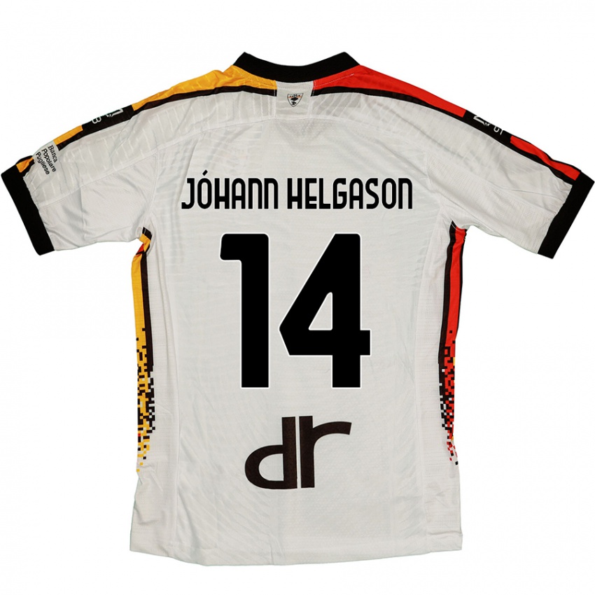 Damen Thórir Jóhann Helgason #14 Weiß Schwarz Auswärtstrikot Trikot 2024/25 T-Shirt Schweiz