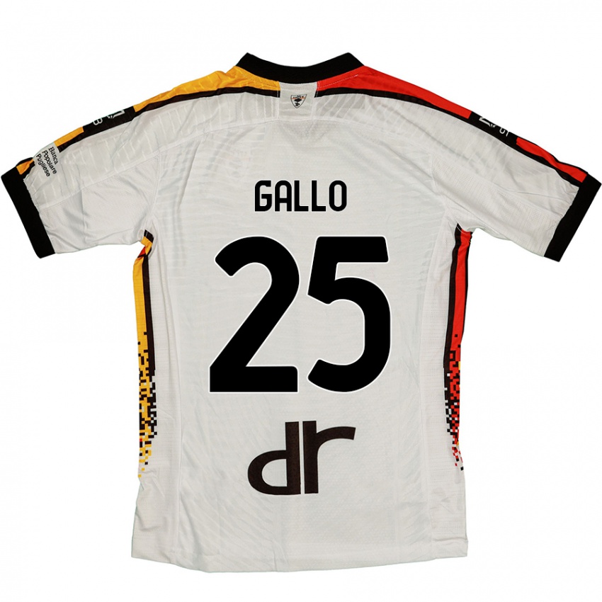 Damen Antonino Gallo #25 Weiß Schwarz Auswärtstrikot Trikot 2024/25 T-Shirt Schweiz