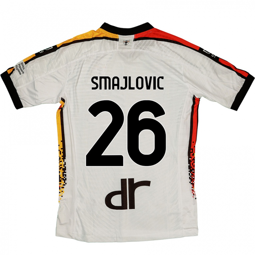 Damen Zinedin Smajlovic #26 Weiß Schwarz Auswärtstrikot Trikot 2024/25 T-Shirt Schweiz