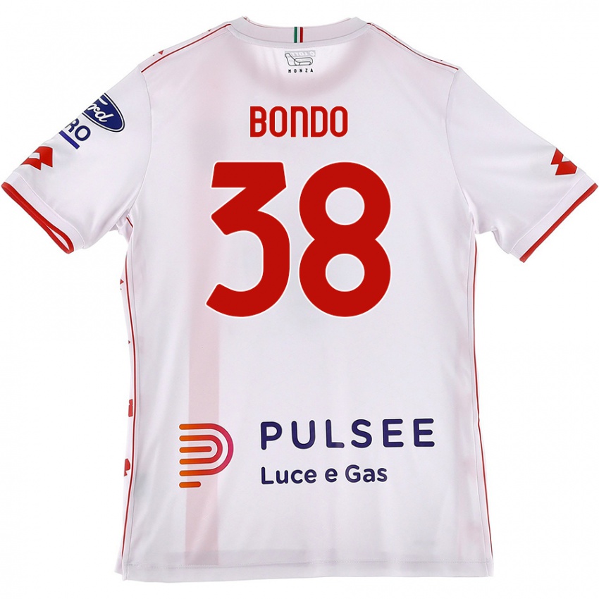 Femme Maillot Warren Bondo #38 Blanc Rouge Tenues Extérieur 2024/25 T-Shirt Suisse