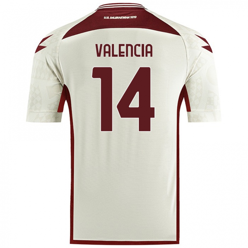 Damen Diego Valencia #14 Cremefarben Auswärtstrikot Trikot 2024/25 T-Shirt Schweiz