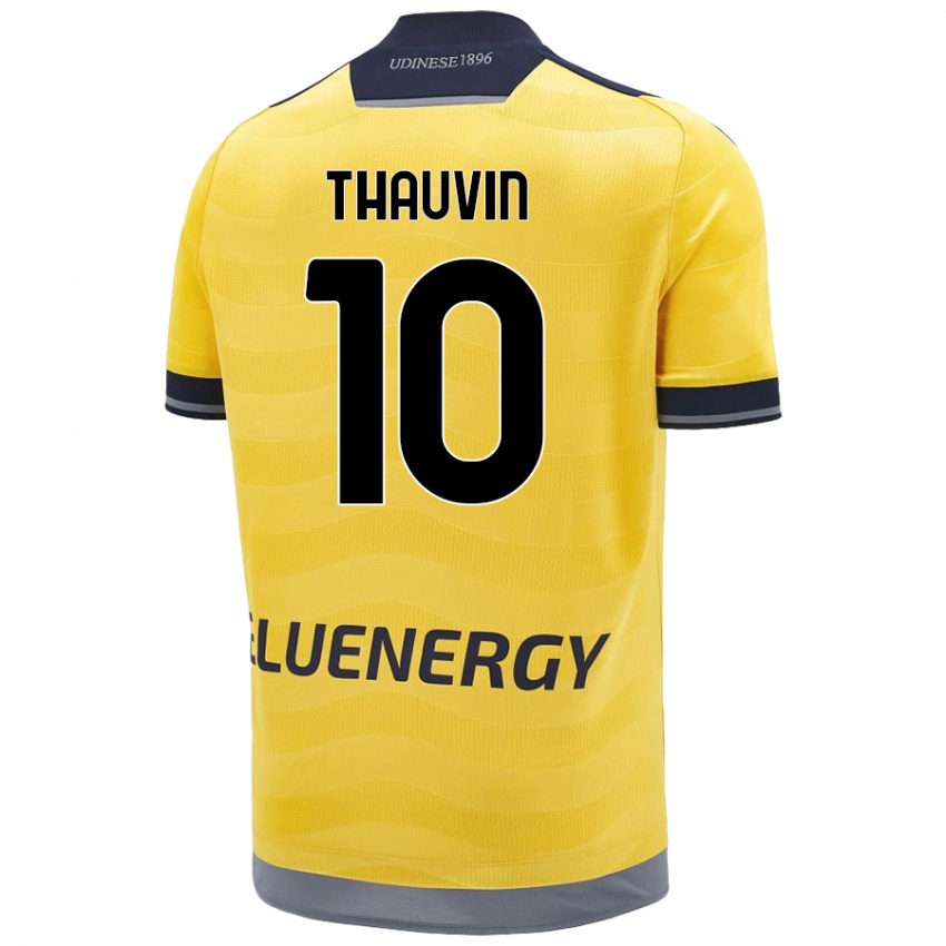 Damen Florian Thauvin #10 Golden Auswärtstrikot Trikot 2024/25 T-Shirt Schweiz