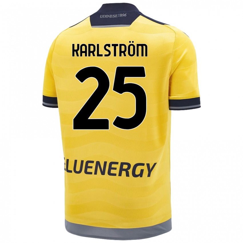 Damen Jesper Karlström #25 Golden Auswärtstrikot Trikot 2024/25 T-Shirt Schweiz