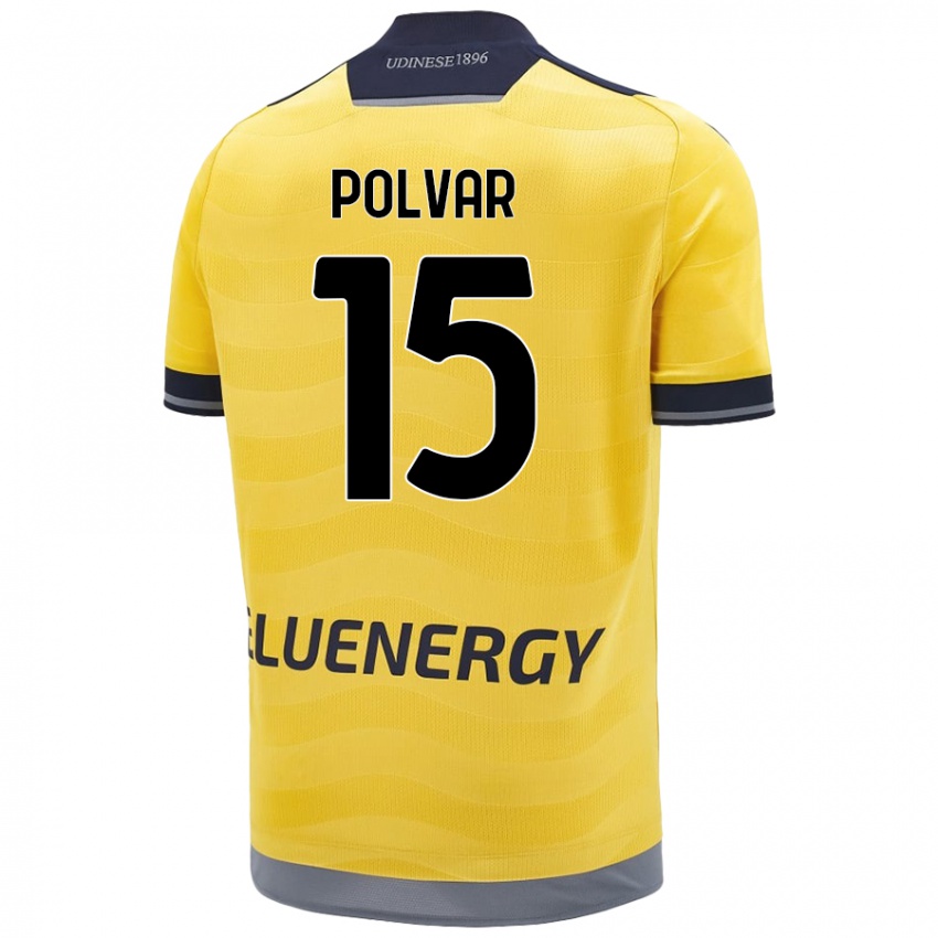 Damen Francesco Polvar #15 Golden Auswärtstrikot Trikot 2024/25 T-Shirt Schweiz