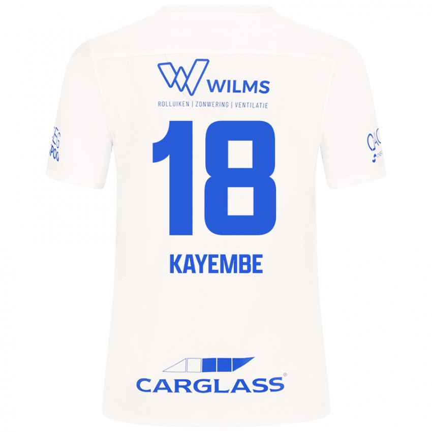 Damen Joris Kayembe #18 Weiß Auswärtstrikot Trikot 2024/25 T-Shirt Schweiz