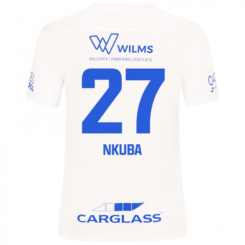 Damen Ken Nkuba #27 Weiß Auswärtstrikot Trikot 2024/25 T-Shirt Schweiz