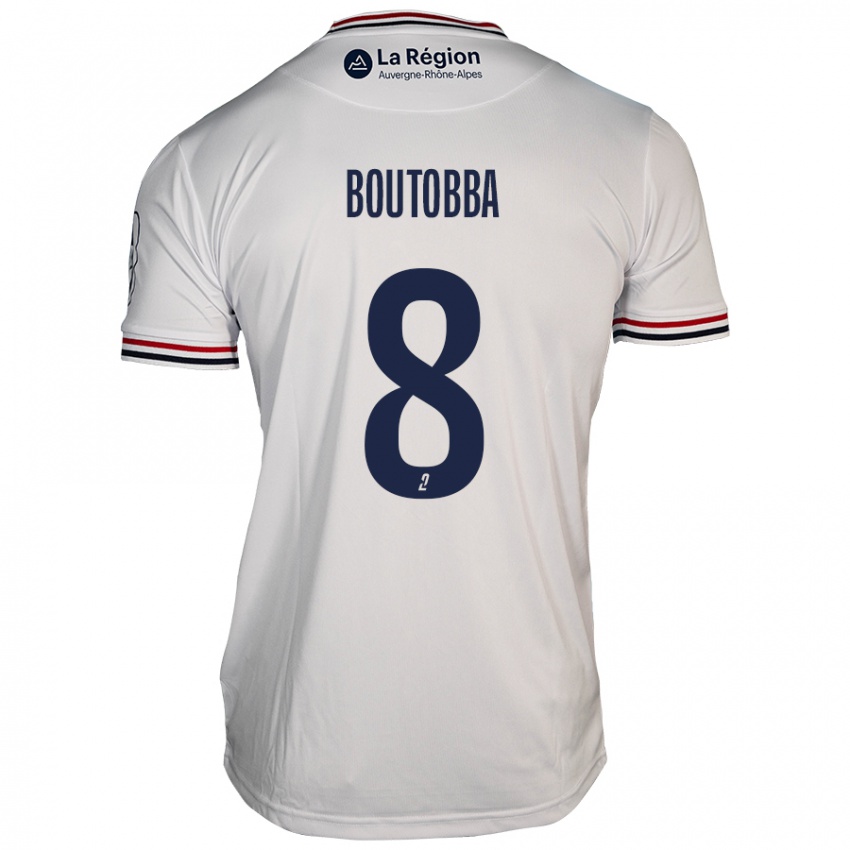 Damen Bilal Boutobba #8 Weiß Auswärtstrikot Trikot 2024/25 T-Shirt Schweiz